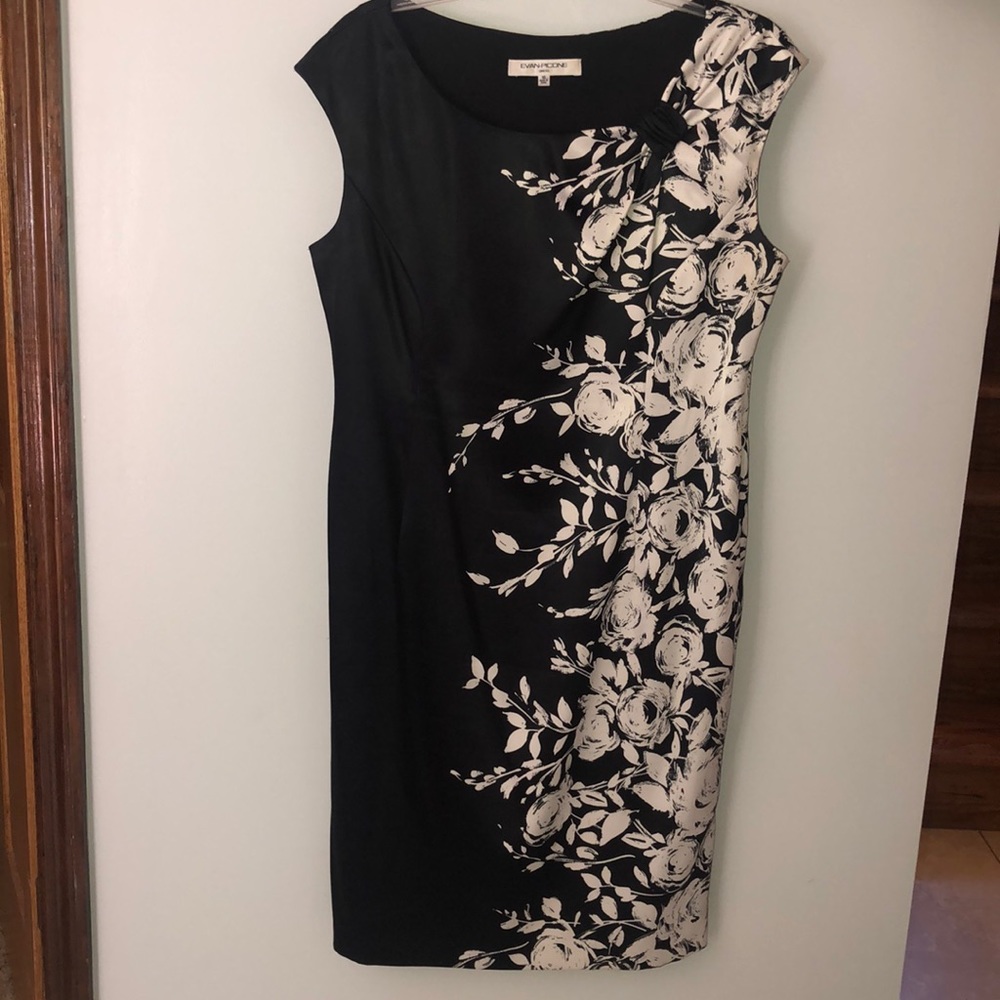 Black floral dress